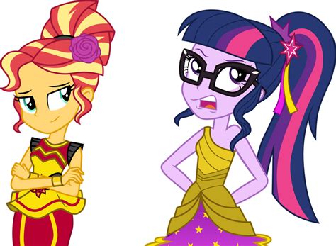 Sunset Shimmer and Twilight Sparkle by CloudyGlow on DeviantArt