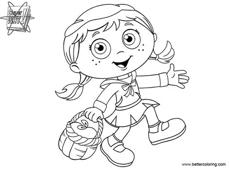 Super Why Coloring Pages Characters - Free Printable Coloring Pages