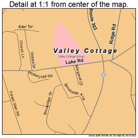 Valley Cottage New York Street Map 3676661