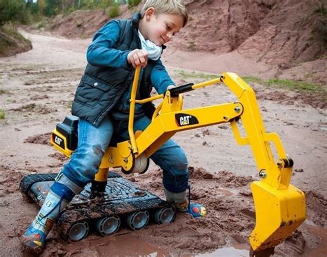 Image result for sandpit excavator | Cat construction, Kids ride on toys, Toys