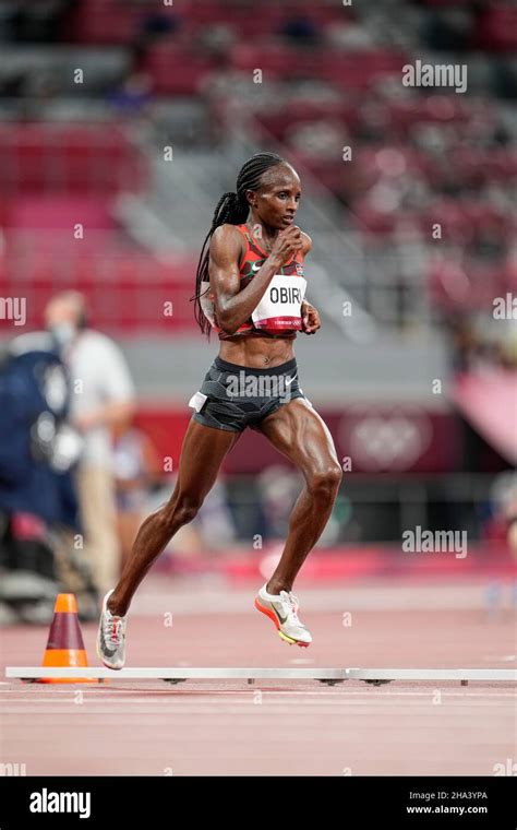 Hellen Obiri competing in the 10,000 meters of the 2020 Tokyo Olympics Games Stock Photo - Alamy