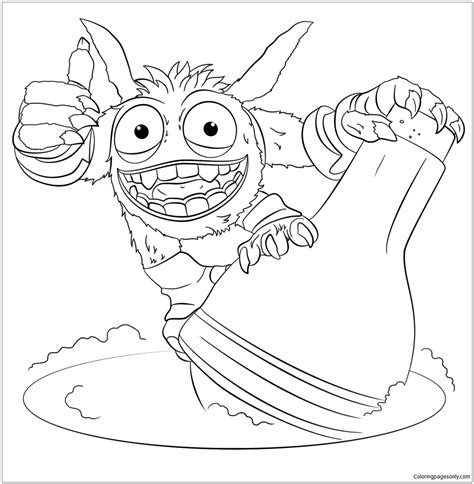 Skylanders Giants Pop Fizz Coloring Page - Free Coloring avec Coloriage De Skylanders Giants ...