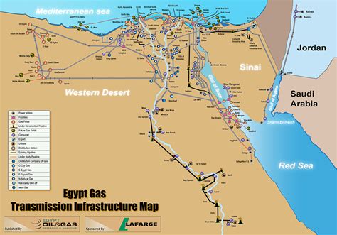 Egypt Gas Transmission Infrastructure Map | Egypt Oil & Gas