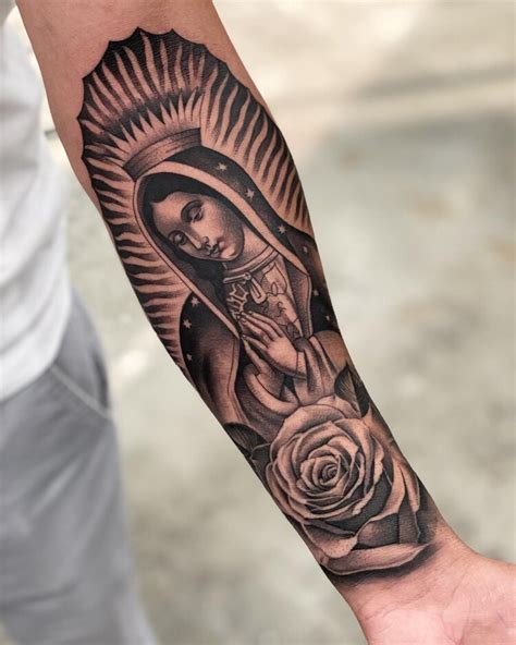 Chicano Virgen De Guadalupe Tattoo by @adtattoos - Tattoogrid.net