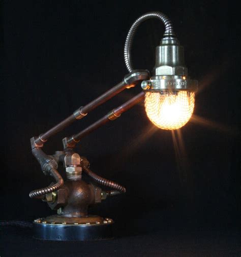 Steampunk Styled Found Art Lamps by Cory Barkman | Gadgetsin