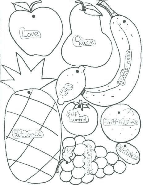 Fruit of the Spirit Coloring Pages Printable | Sunday school | Fruit of ...