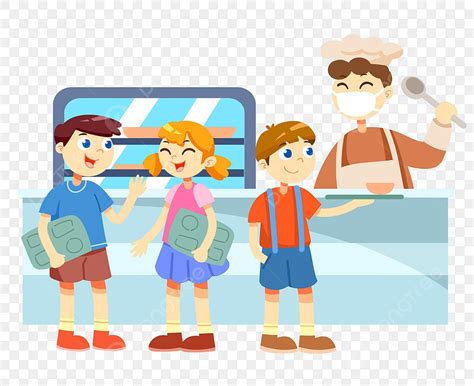 Kids In Cafeteria Clipart