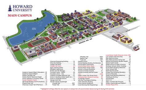 Howard University Campus Map - Sacha Clotilda