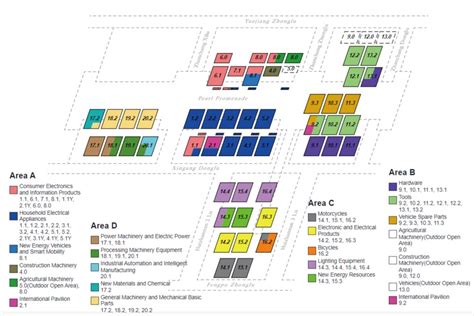 Canton Fair map Phase 1, Phase 2, Phase 3