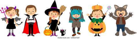 Halloween costume for kids Royalty Free Stock SVG Vector and Clip Art