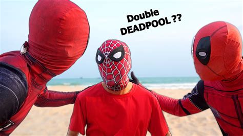 SPIDER-MAN Bros vs Double DEADPOOL In Real Life ( SuperHeroes Comedy ...