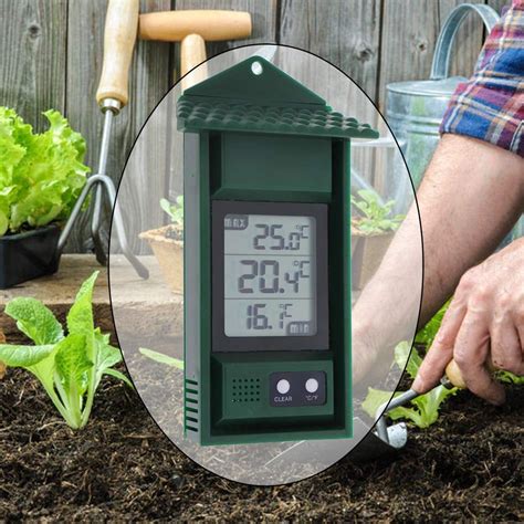 Digital Greenhouse Thermometer – Max Min Thermometer to Monitor High and Low Temperatures in a ...