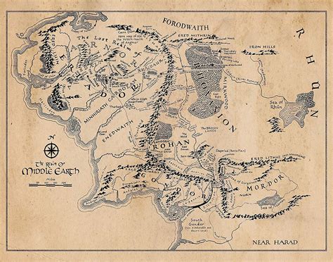 The Hobbit Map, Bilbo Le Hobbit, Fantasy Map, Fantasy Novel, Fellowship ...