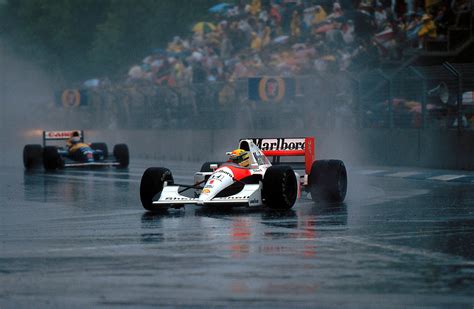 One of my favourite F1 pics - Senna in his element : r/GrandPrixRacing