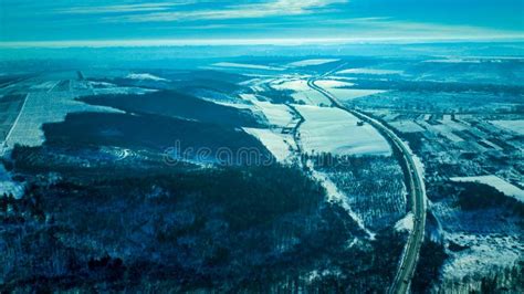 Aerial or Top View from a Drone on a Highway Stock Photo - Image of ...