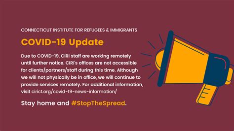 COVID 19 News & Information - Connecticut Institute for Refugees and Immigrants