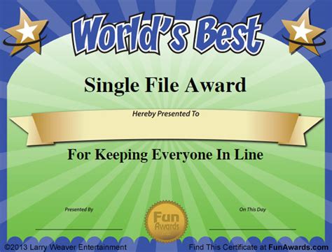 Funny Award Ideas: Humorous Awards, Ideas, Certificates