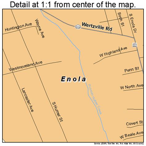 Enola Pennsylvania Street Map 4223744