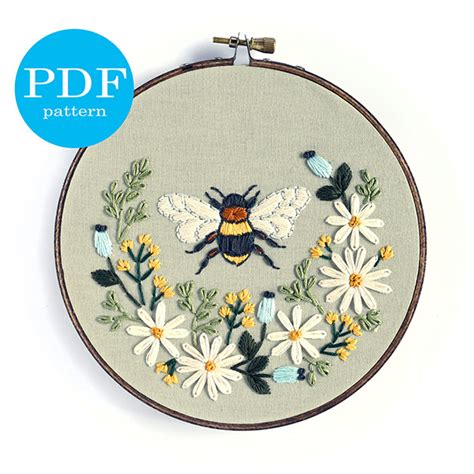 Bee Embroidery Patterns | Embroidery Shops