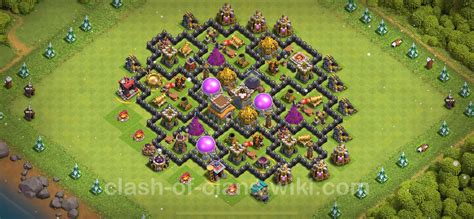 Farming Base TH8 with Link, Hybrid - Clash of Clans 2023 - Town Hall ...