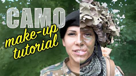 Camouflage make-up tutorial - YouTube