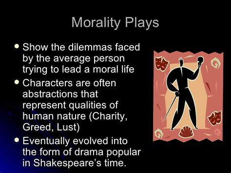 Morality plays