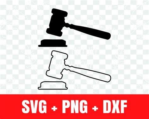 Gavel Svg Gavel Silhouette Svg Gavel Outline Svg - Etsy