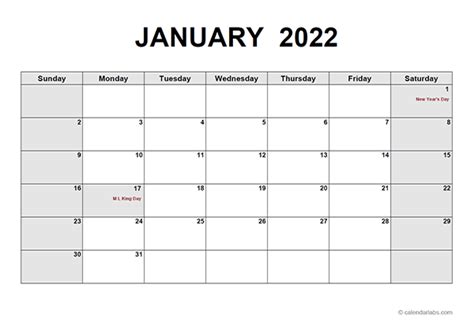 free download printable calendar 2022 large box grid space for notes - monthly calendar 2022 ...
