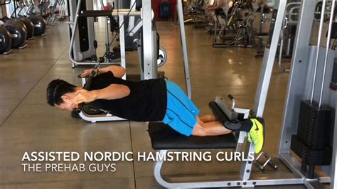 Lat Pull Down Nordic Hamstring Curl - YouTube