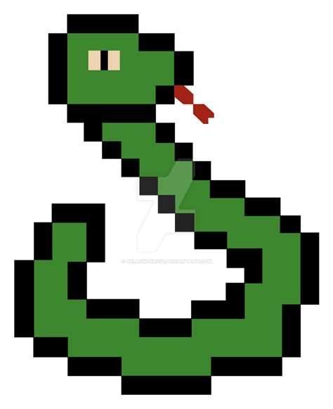 snake minecraft pixel art grid Chibi snake pattern by sneeuwmaan ...