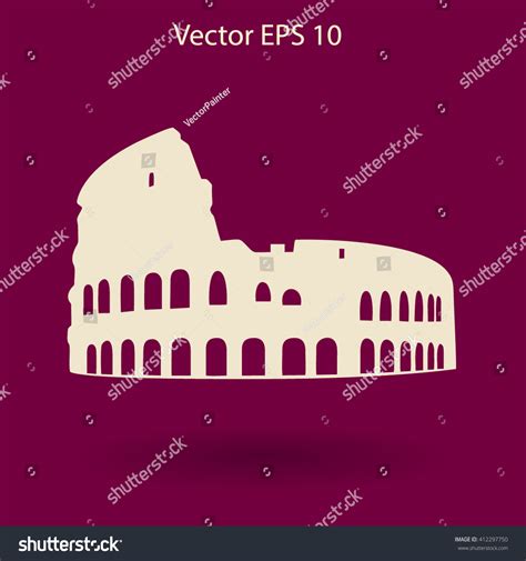 Colosseum Vector Illustration Stock Vector (Royalty Free) 412297750 | Shutterstock