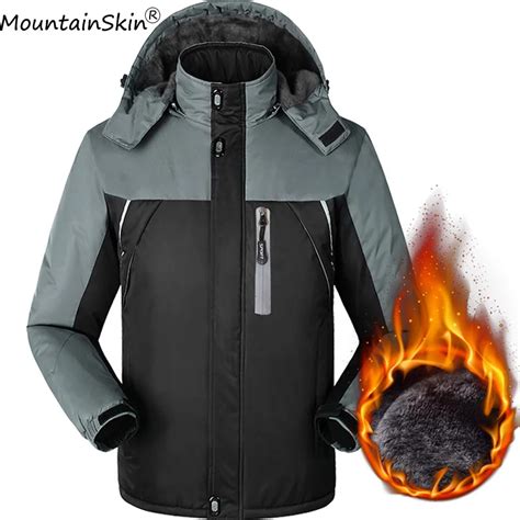 Mountainskin Men's Winter Jackets 9XL Waterproof Windproof Hooded ...