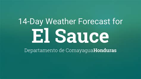 El Sauce, Honduras 14 day weather forecast