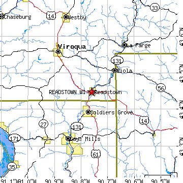 Readstown, Wisconsin (WI) ~ population data, races, housing & economy