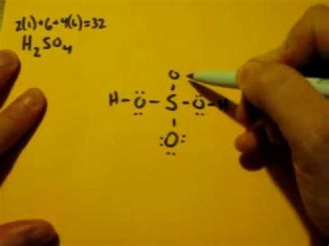 Lewis Dot Structure of H2SO4 (Sulfuric Acid) - YouTube