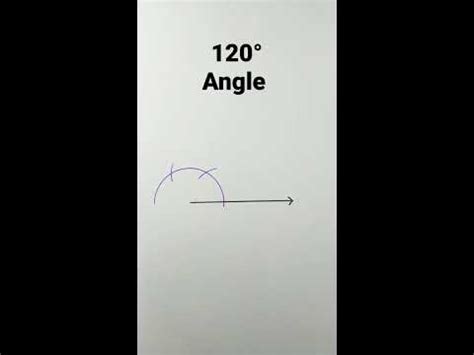 120 degree angle with compass - YouTube