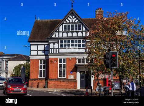 The old library, Hertford town centre shopping and attractions, the county town of Hertfordshire ...