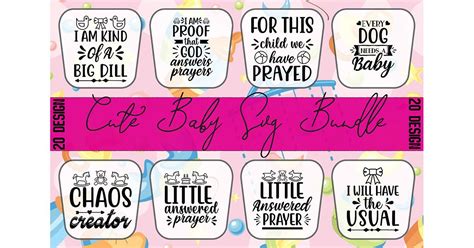 Cute Baby SVG Bundle Bundle · Creative Fabrica