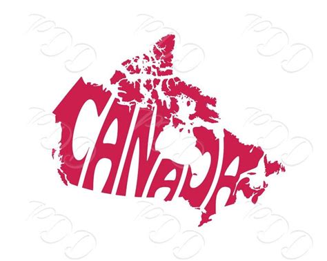 Canada Word Art Canada Svg Dxf Eps Png Jpg Canada logo | Etsy | Word art, Canada logo, Map wall art