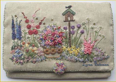 ETSY'S PICK Embroidered Country Garden Needlecase Full Kit - Etsy ...