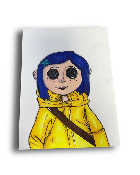 Coraline Card Coraline Jones Coraline Drawing Coraline - Etsy Canada