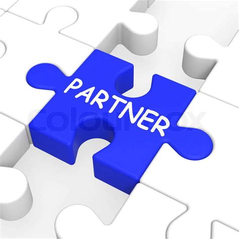 Partner Puzzle Showing Partnership And Teamwork | Stock Photo | Colourbox