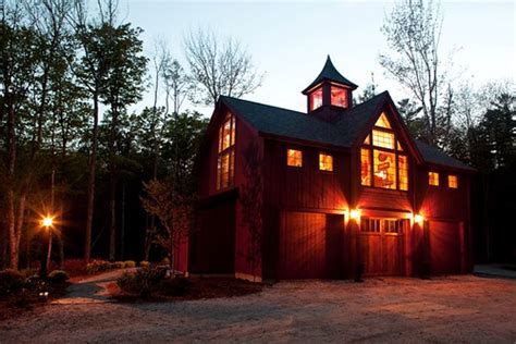 Carriage House Exterior at Night | Yankee Barn Homes | Flickr