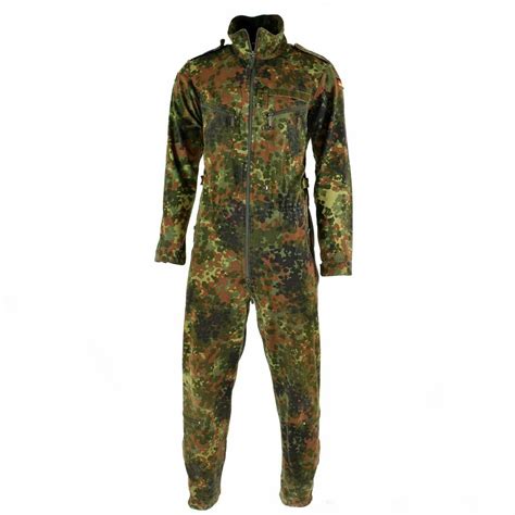 Original German army flecktarn camo overall suit combat tanker coverall ...