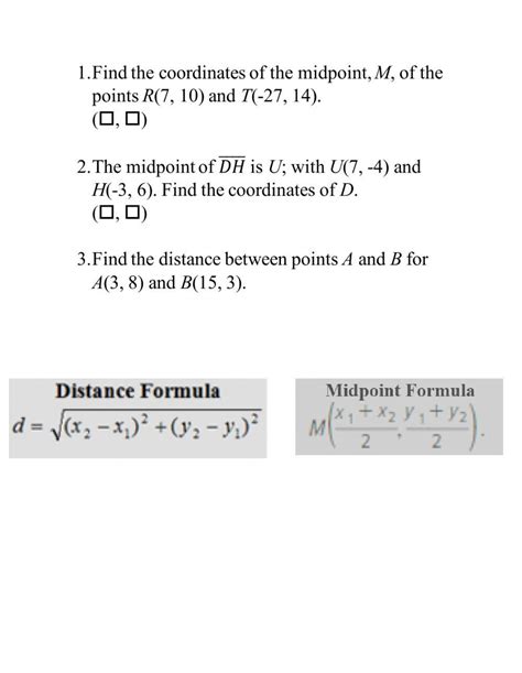 Free distance formula practice worksheet, Download Free distance formula practice worksheet png ...