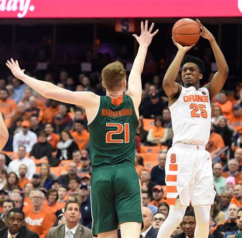 Syracuse basketball uses outside shooting to cruise past Miami, 73-53 ...