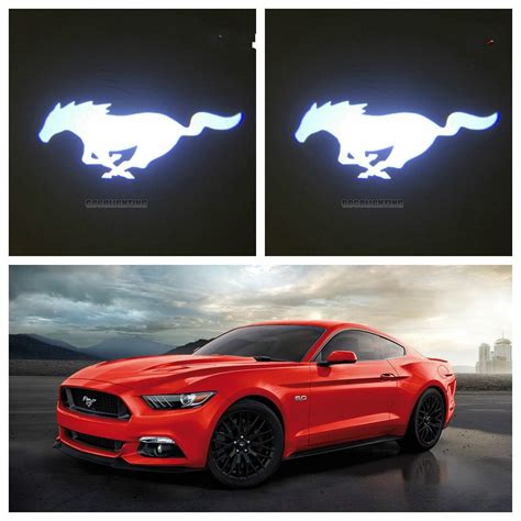 2pcs NEW Custom Made 3D Ghost Shadow Car Door Logo Led Laser Projector Light for Mustang BMW etc ...