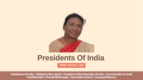 List Of All Presidents Of India From 1950 To 2024 - GkGigs