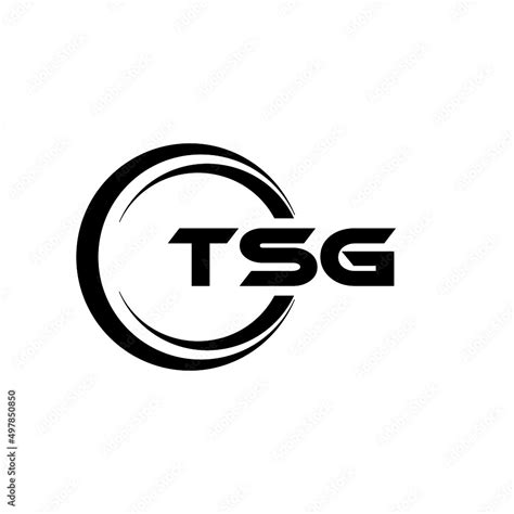 TSG letter logo design with white background in illustrator, vector ...