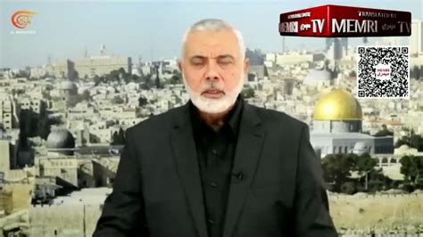 Hamas Leader Ismail Haniyeh, from the comfort of his home in Qatar: "We ...